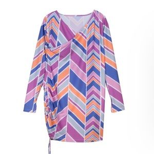 NWT Swimzip Sophisticated Swim Wrap Dress Cover Up - Cali Girl Sz L